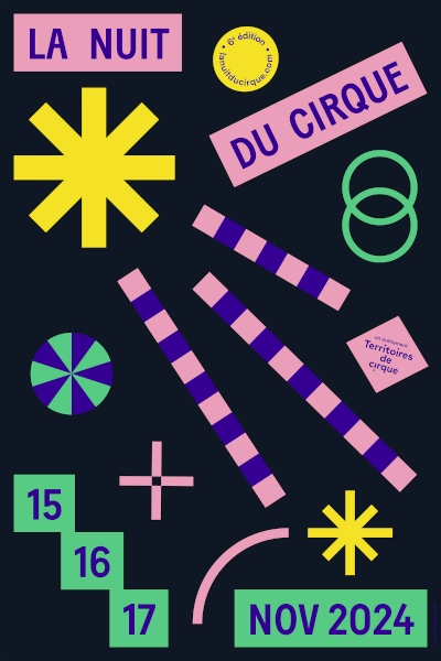 Affiche de la nuit du cirque 2024