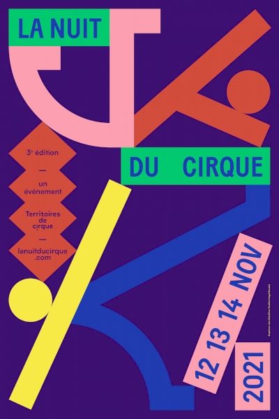Affiche de la nuit du cirque 2021